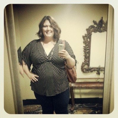 Gwynnie Bee Kiyonna top Standing... and not sleeping 3