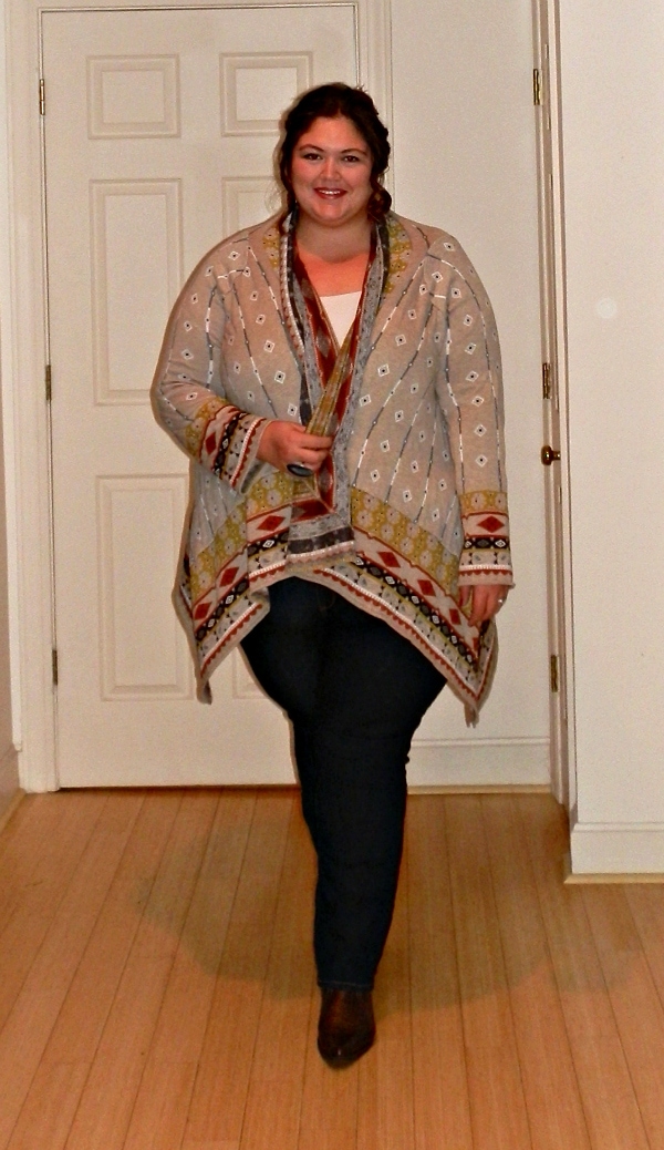 plus woven cardigan Outfits this Week 4