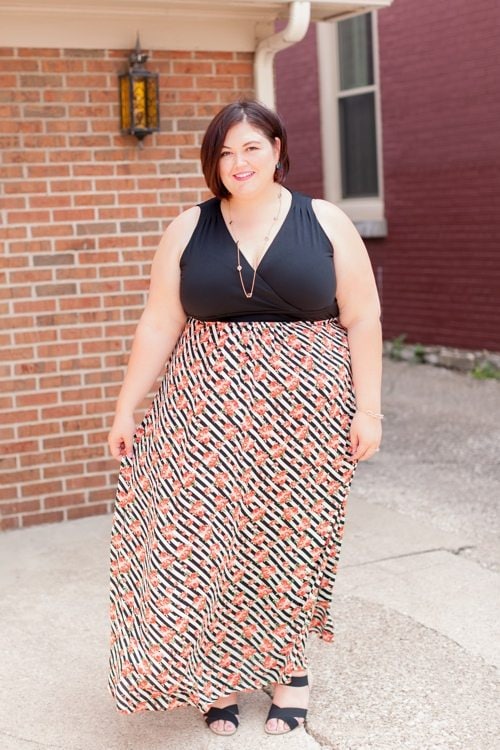 Authentically Emmie in the Poppy & Bloom Maxi from Gwynnie Bee