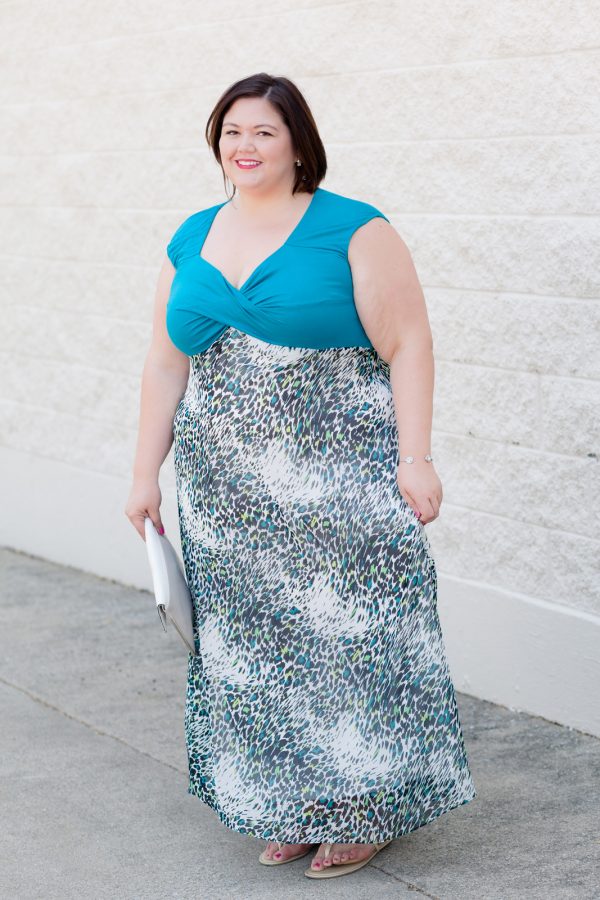 A Soft Roar 3 Plus size fashion blogger Authentically Emmie in a maxi from IGIGI