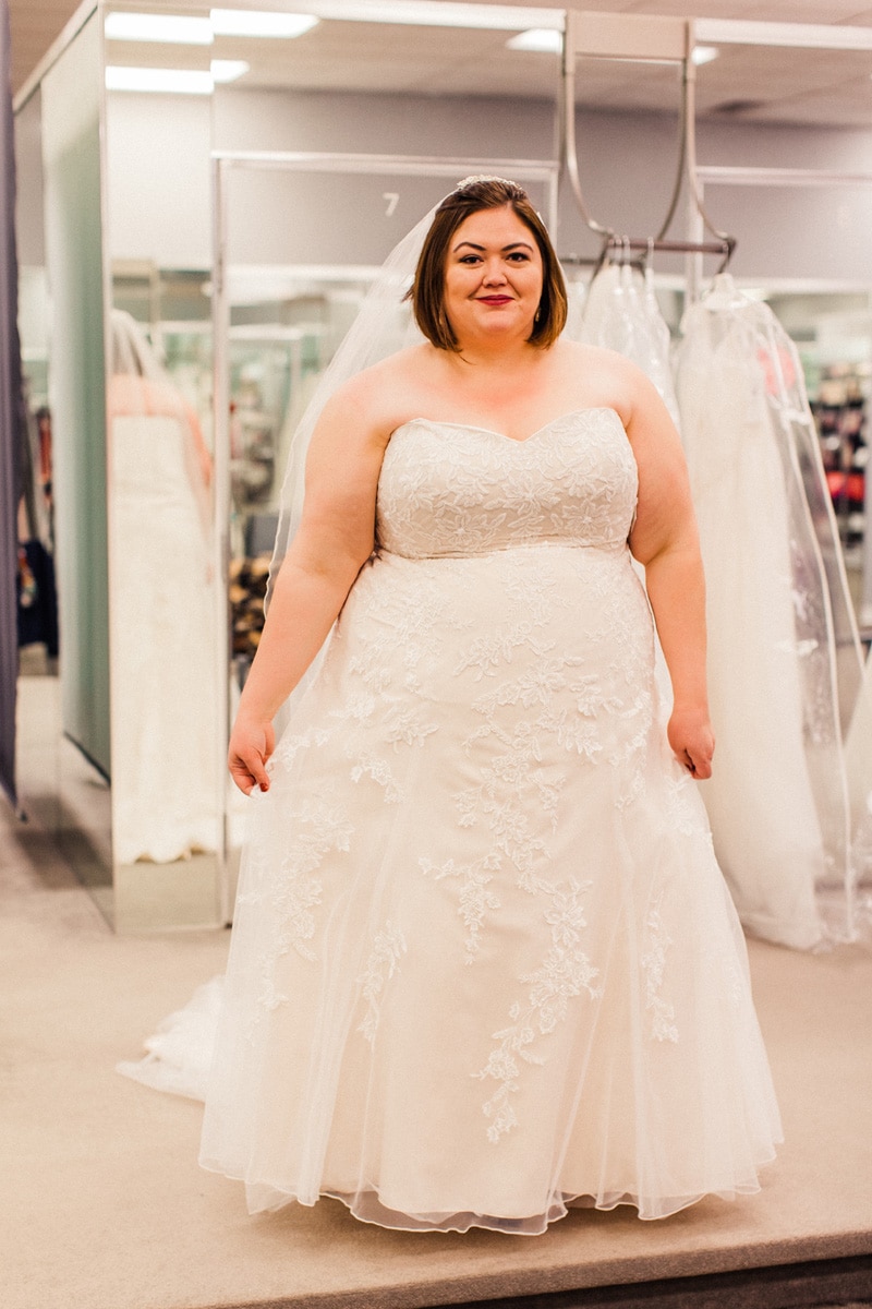  Plus  Size  Wedding  Dress  Shopping with David s Bridal 