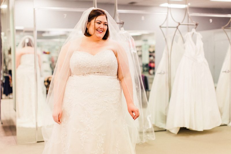 Plus Size Wedding Dress Shopping with David's Bridal
