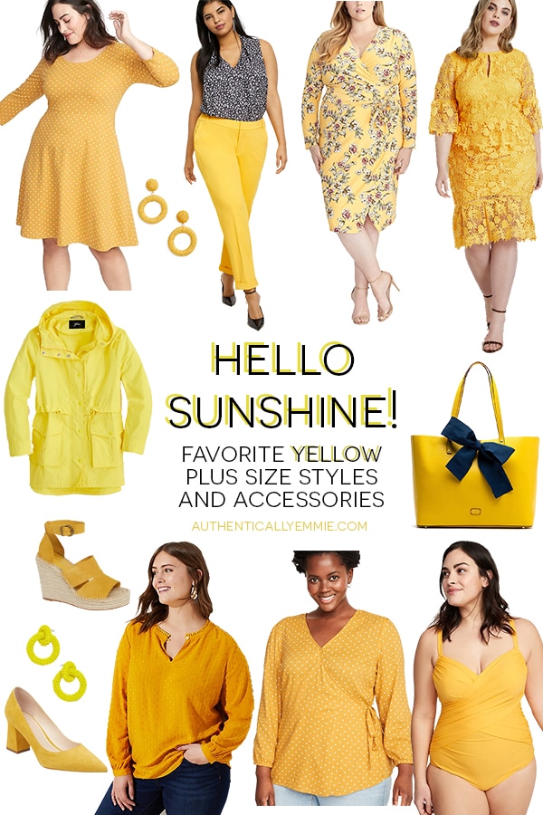 Yellow Cannas Plus Size Outfits main image 1
