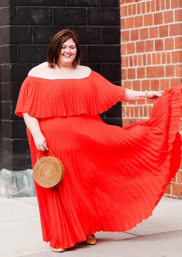 Feeling Red Hot in Pleats