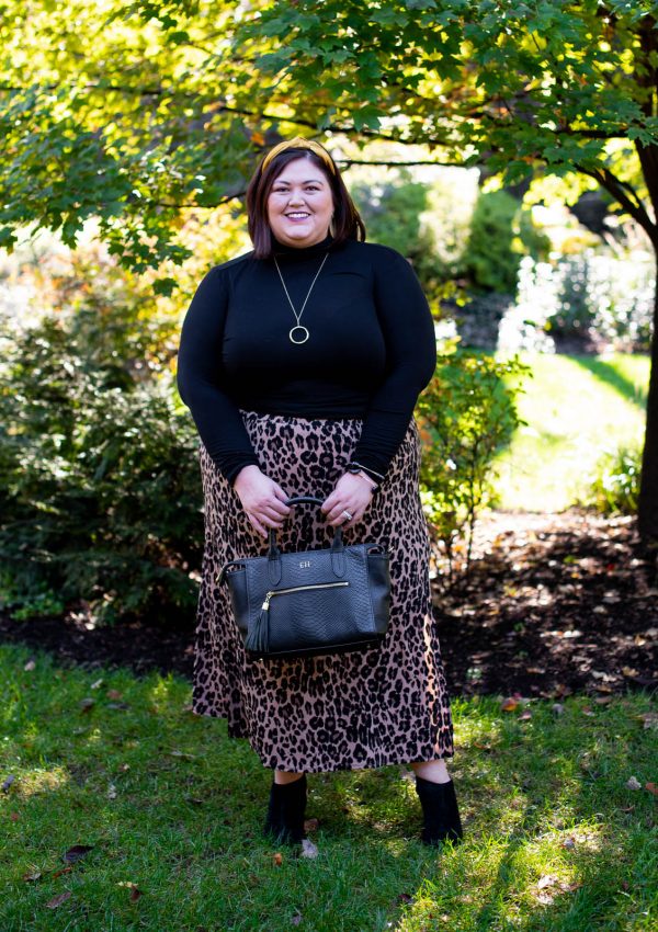 Cold Weather Leopard Print Outfit Idea